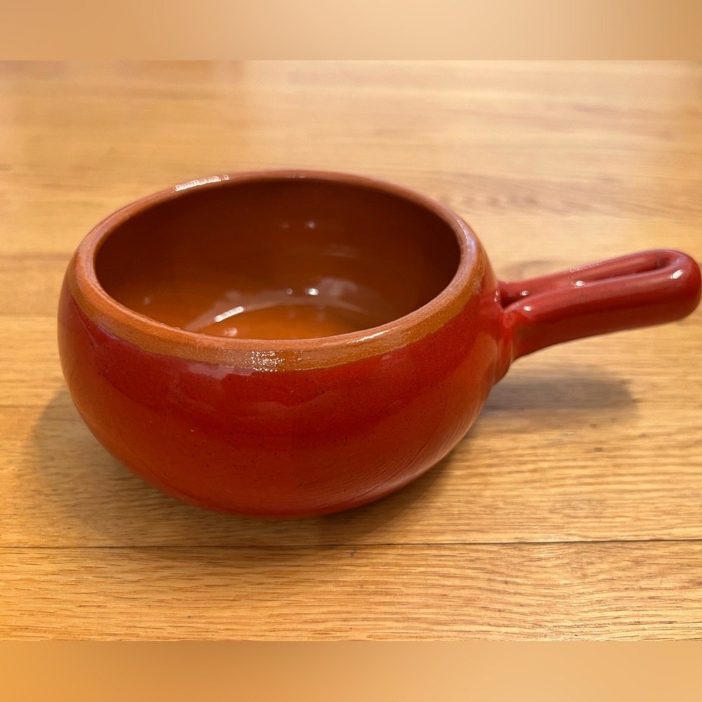 De Silva Terracotta Handled Chili/Onion Soup Bowls Made in Italy.
